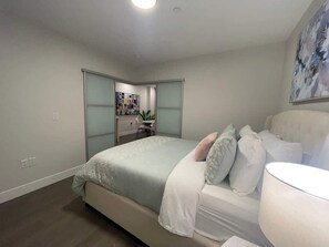 1 bedroom, iron/ironing board, travel crib, WiFi