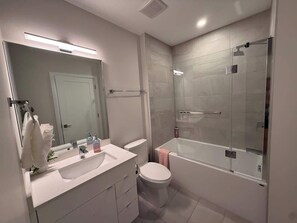 Shower, hair dryer