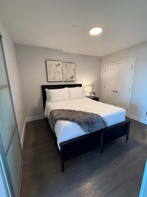 1 bedroom, iron/ironing board, travel crib, WiFi