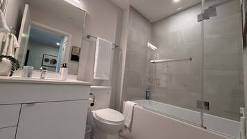 Shower, hair dryer