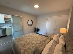 1 bedroom, iron/ironing board, travel crib, WiFi