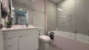 Shower, hair dryer
