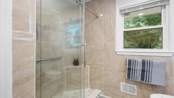 Shower, hair dryer