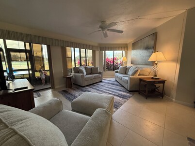 2/2 CONDO IN POPULAR GOLF VILLAGE AT SUN 'N LAKE! Overlooks golf course & pool!