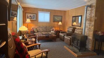 Télévision, cheminée