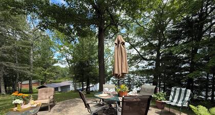Lake Chippewa Flowage - Secluded patio, private home & dock, A/C, washer, dryer