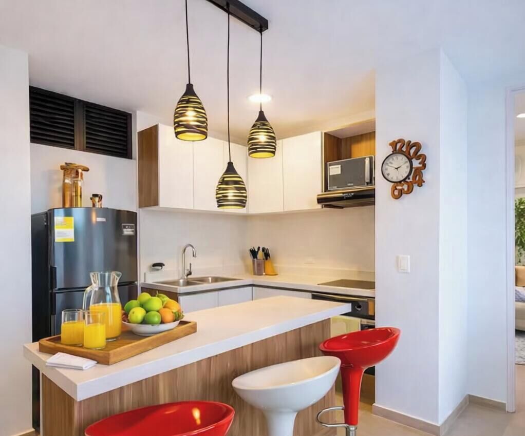 Microwave, oven, stovetop, coffee/tea maker