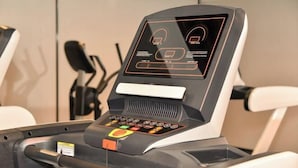 A treadmill with a digital interface and control panel. - Atour Hotel（Beijing Chaoyang Park Red Scarf Bridge） (Beijing)