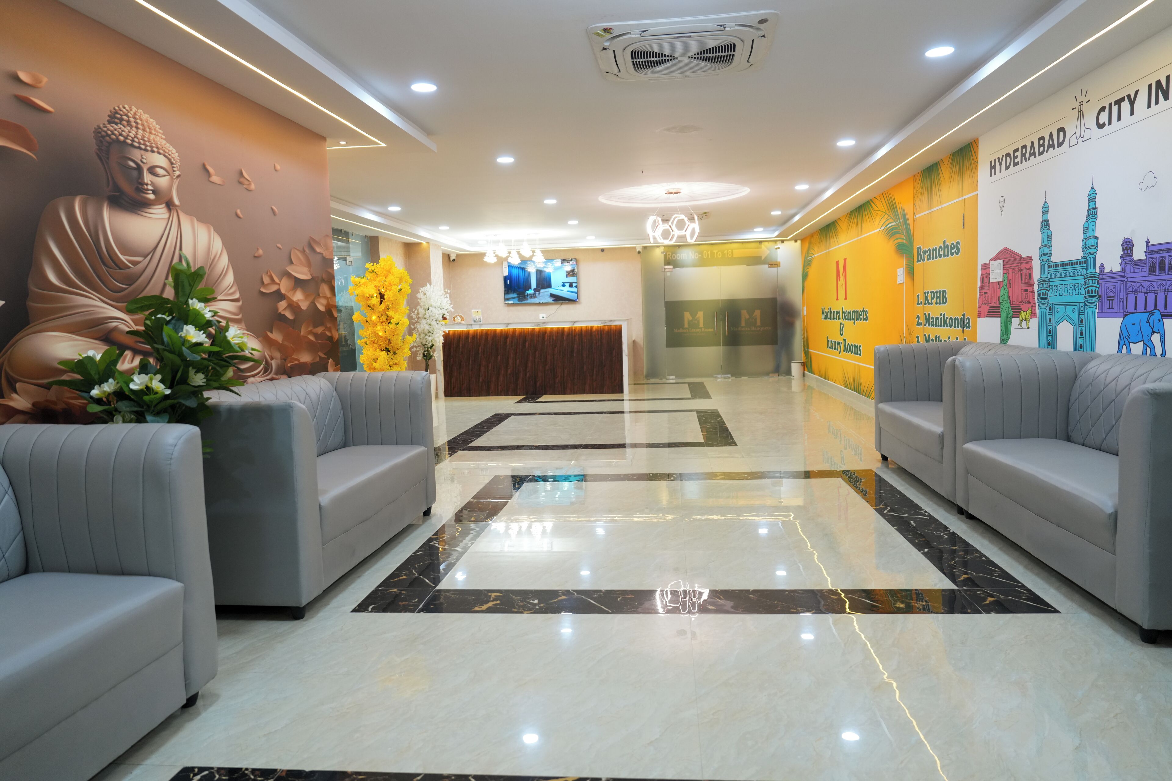 Sala de estar en el lobby