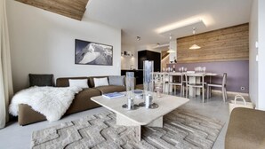 Living area - Apartment Le Mazot (Montvalezan)