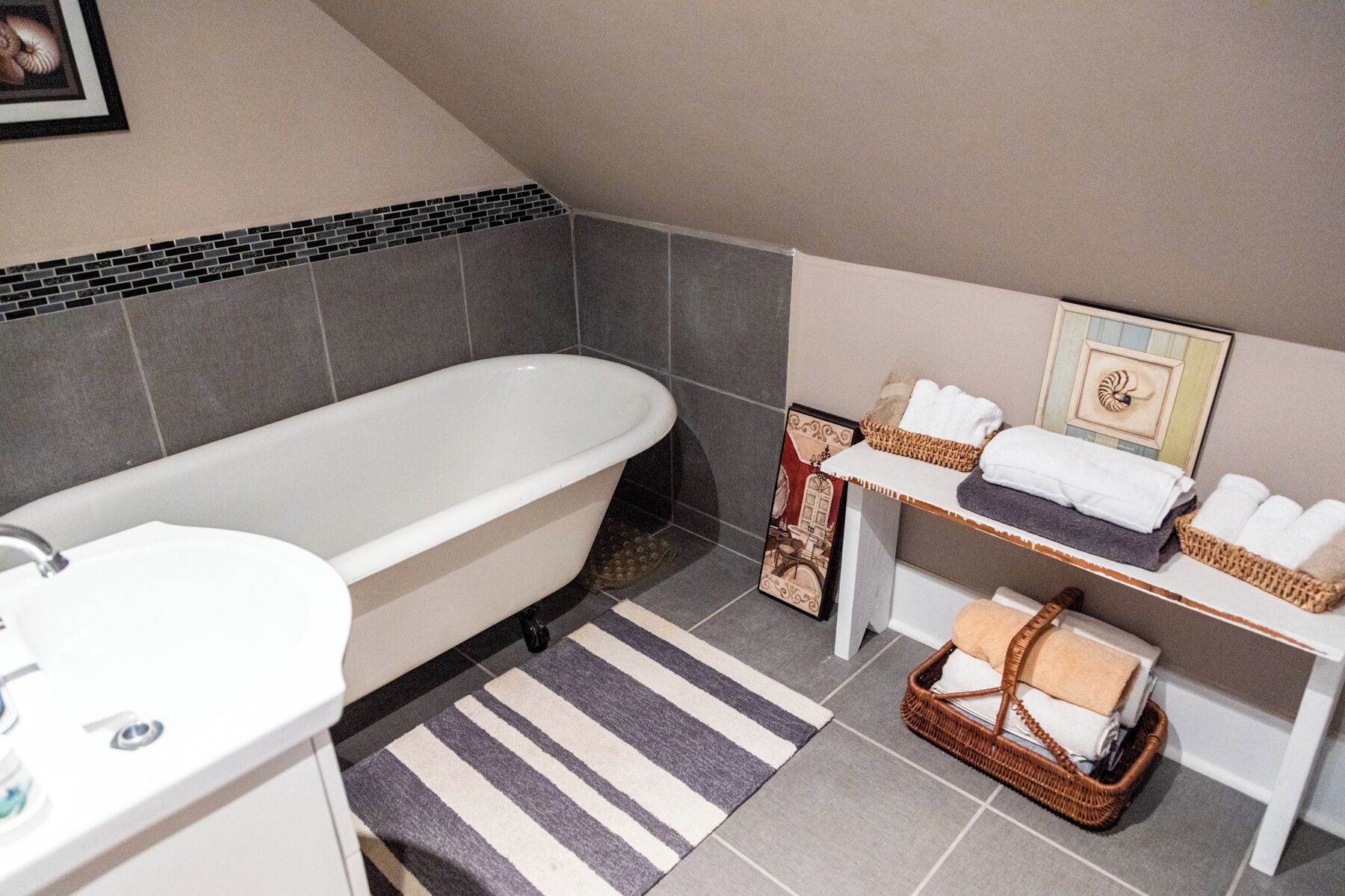 Hårtørrer, håndklæder