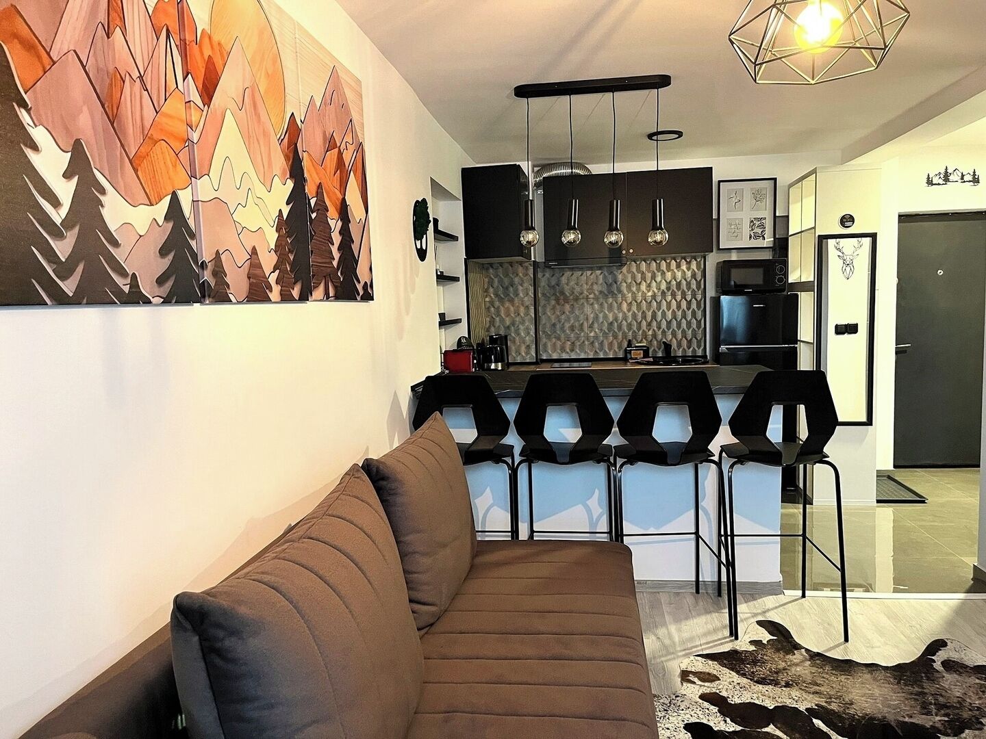 Télévision, cheminée