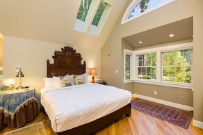 Iron/ironing board, free WiFi, bed sheets, wheelchair access - 🌲 New Mgmt! Serene Redwood Retreat: Idyllic redwood views in spacious studio home (Arcata)