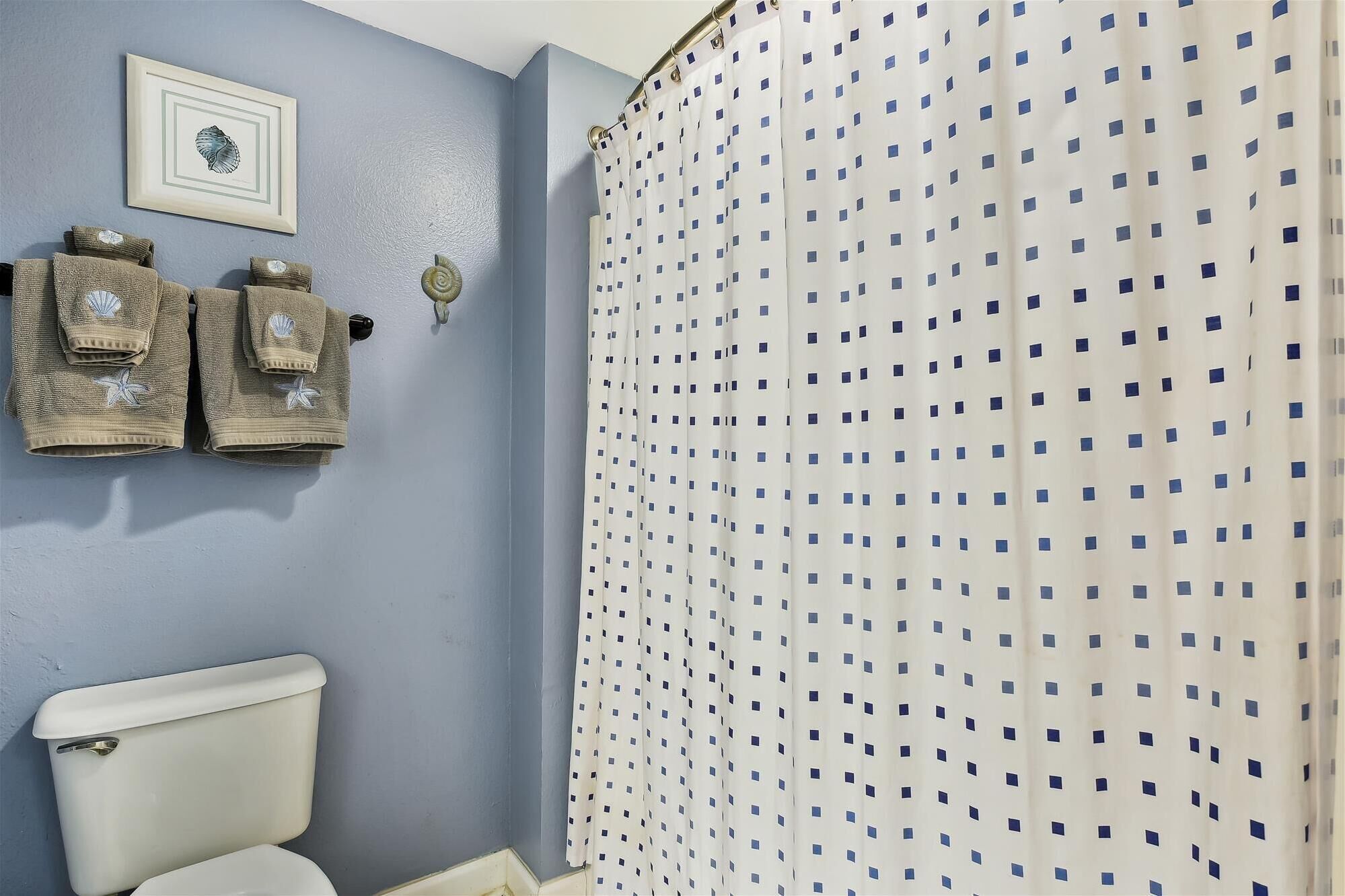 Master bathroom with shower / tub combo