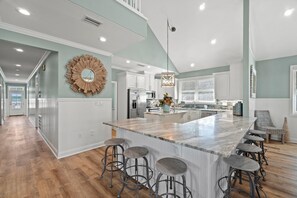 Fridge, microwave, oven, stovetop - ☀️ Boomerang Beach House | 8BR Miramar Beach Retreat | Resort-Style Pool + Game Room Galore 🎉 (Miramar Beach)