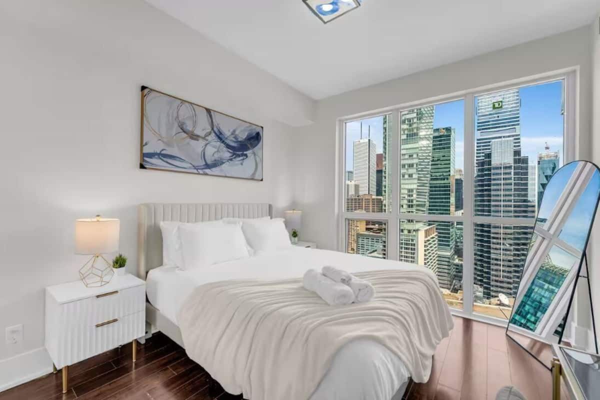 Honeymoon Apartment | Laptop workspace, blackout drapes, soundproofing, iron/ironing board