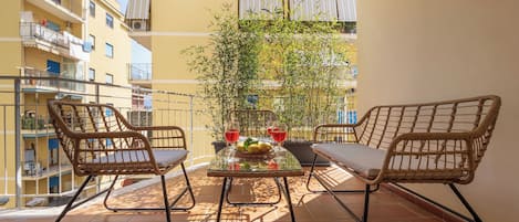 Deluxe-lejlighed - balkon - byudsigt | Balkon