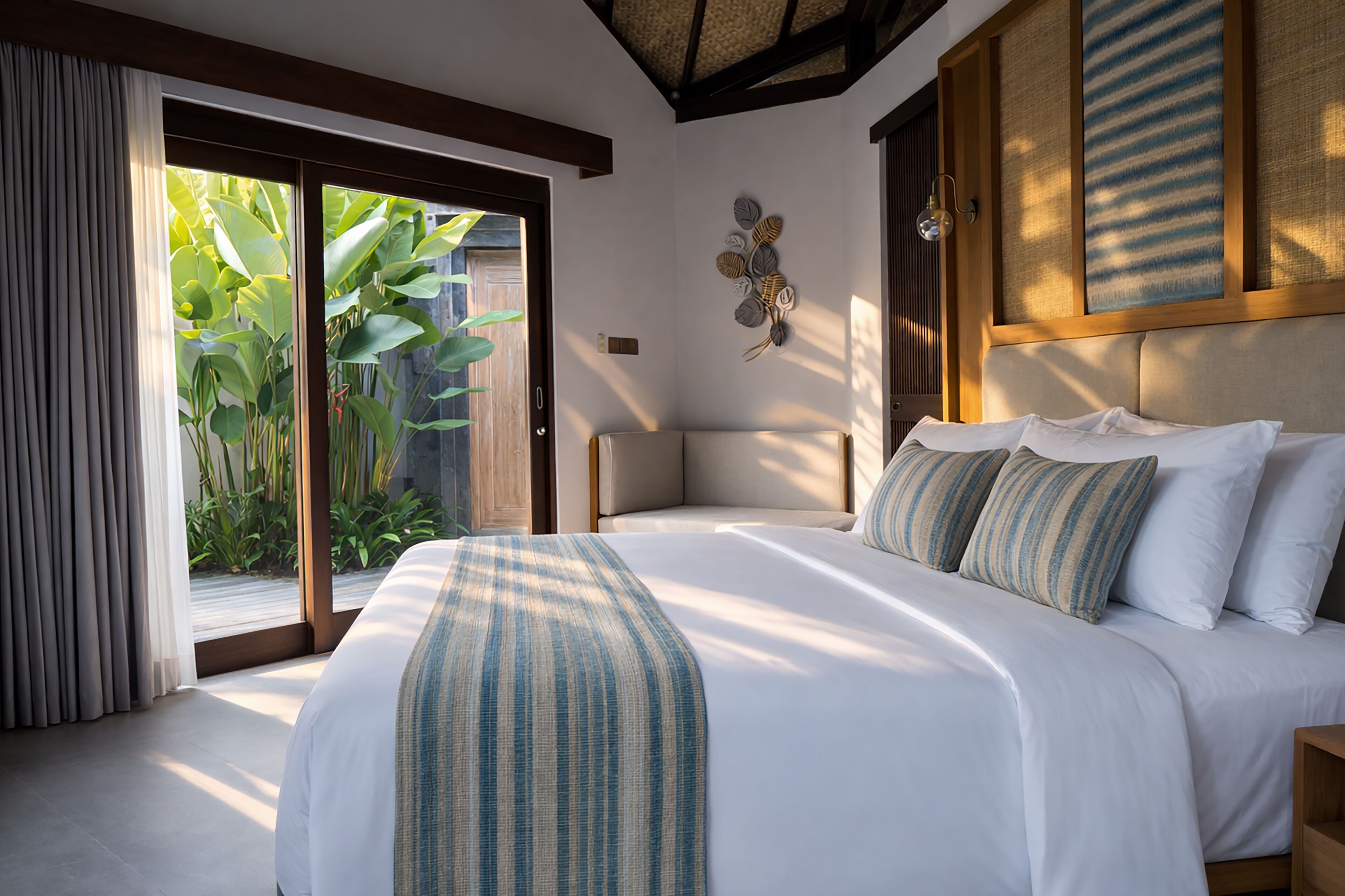 Luxury Villa, 1 Bedroom, with Private Pool | Frette Italian sheets, premium bedding, minibar, laptop workspace