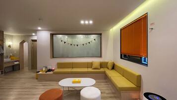 Family Room (One Warm-Water Use Included) | Premium bedding, memory foam beds, minibar (free items)