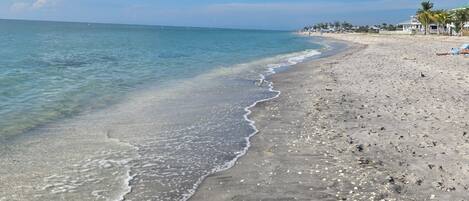 Sun-loungers, beach towels