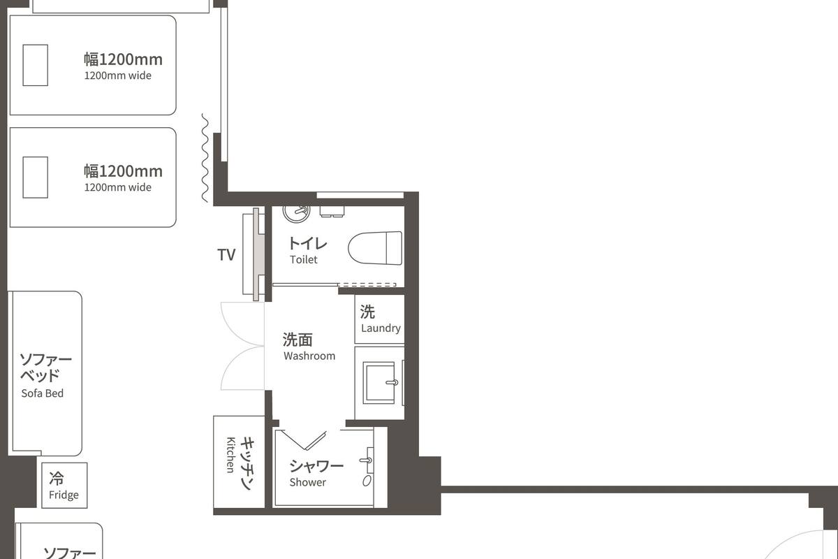 Twin Room, Non Smoking, Corner | Free WiFi