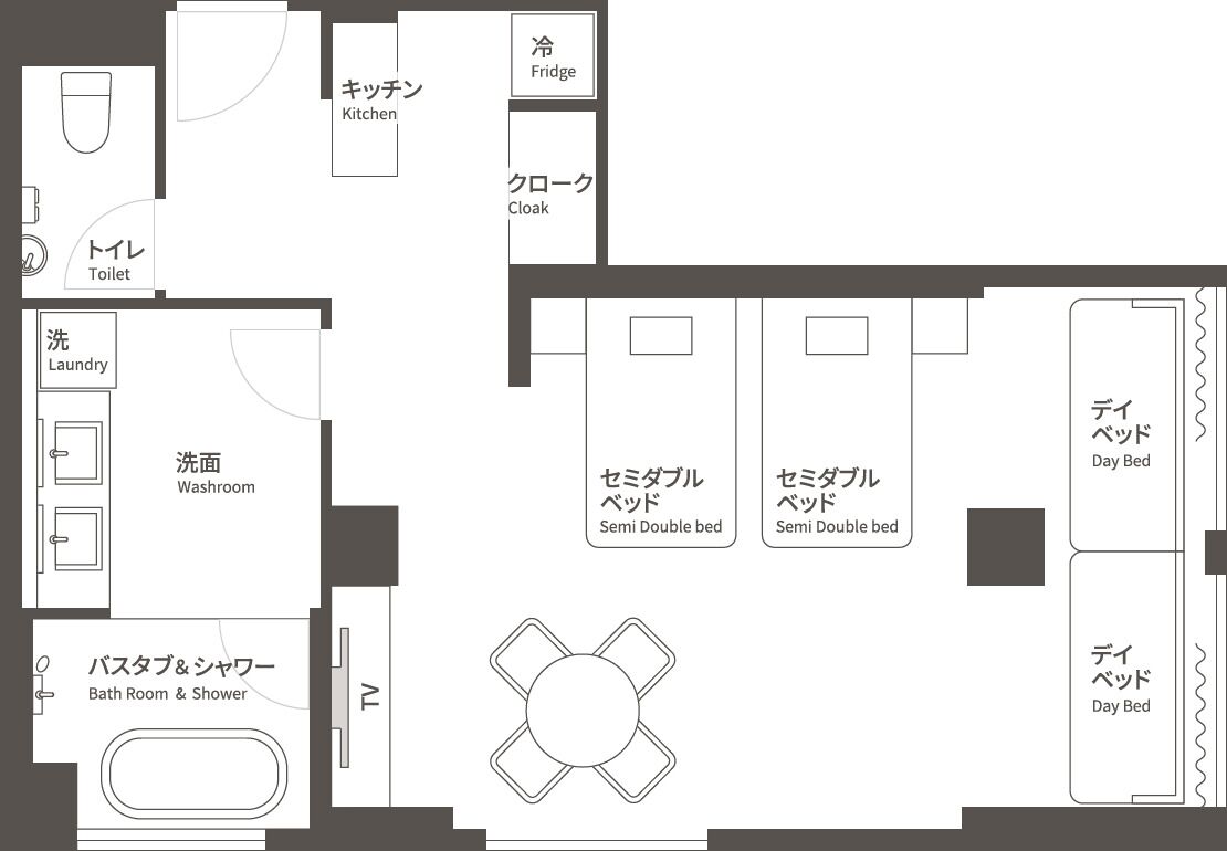 Junior Room, Non Smoking (Suite) | Free WiFi