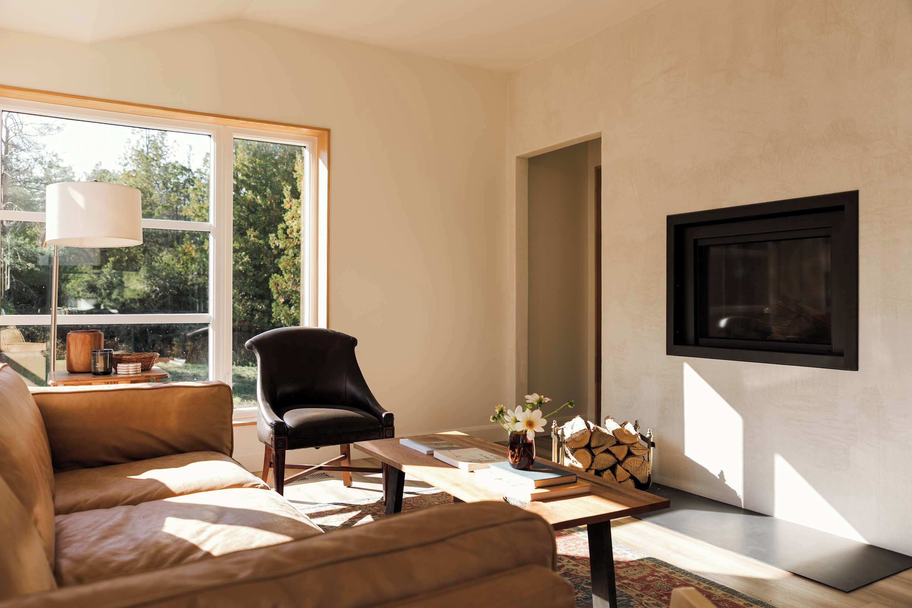 TV, fireplace, offices