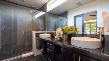 Shower, hair dryer