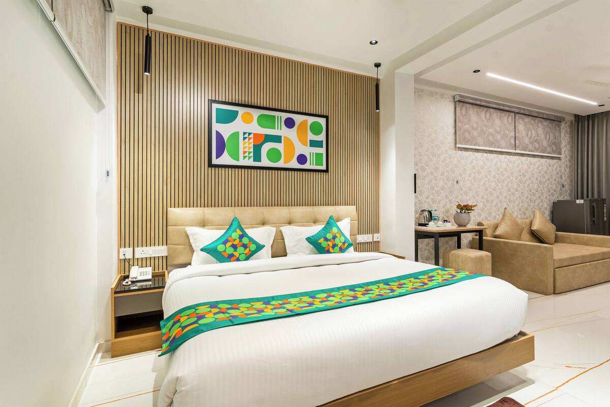 Tabla de planchar con plancha