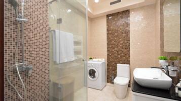 Departamento familiar, balcón, vista a la ciudad | Baño