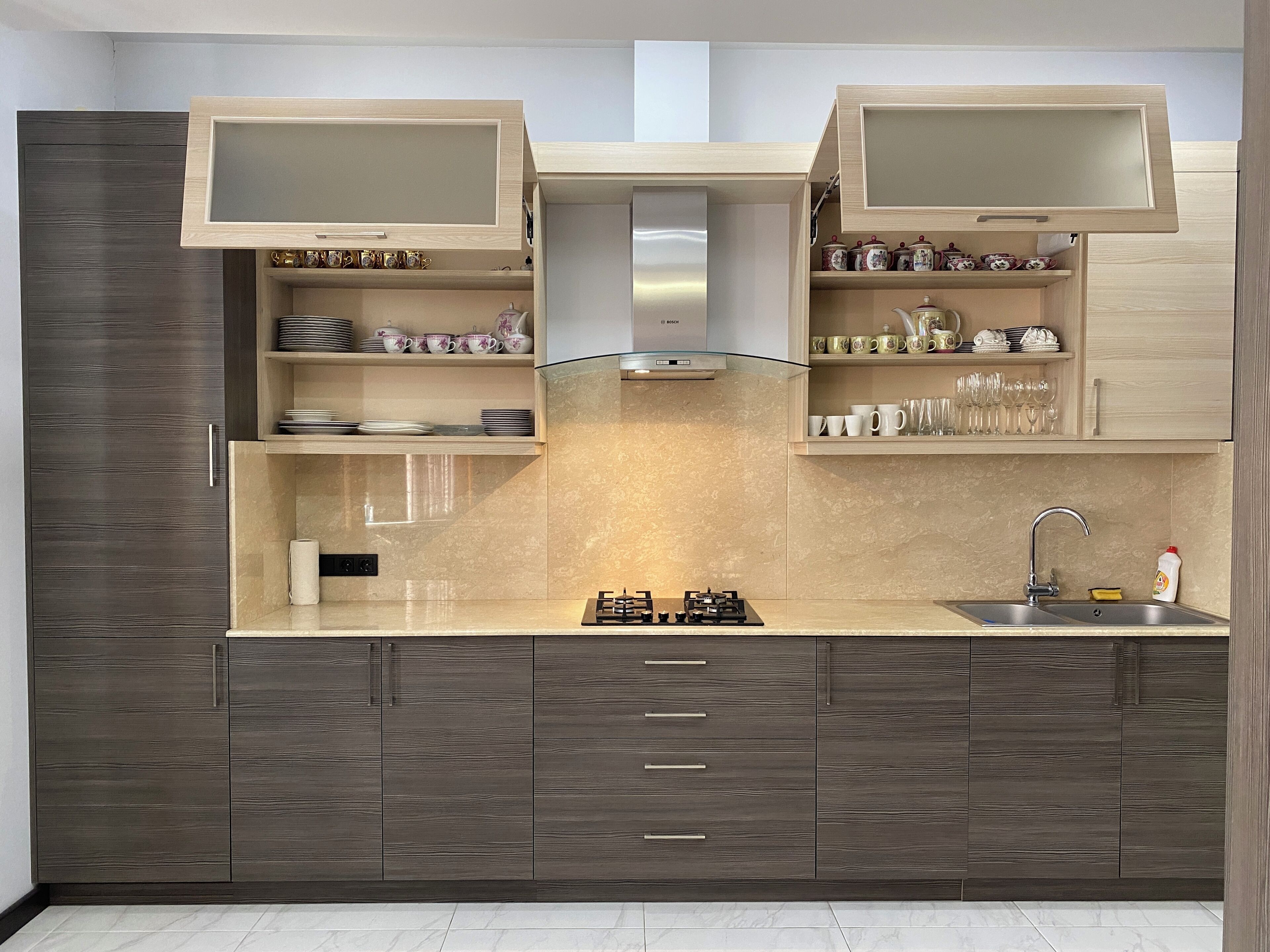 Apartemen Keluarga, balkon, pemandangan kota | Dapur pribadi | Ketel listrik