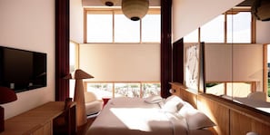 Luxury Room | In-room safe, desk, laptop workspace, iron/ironing board
