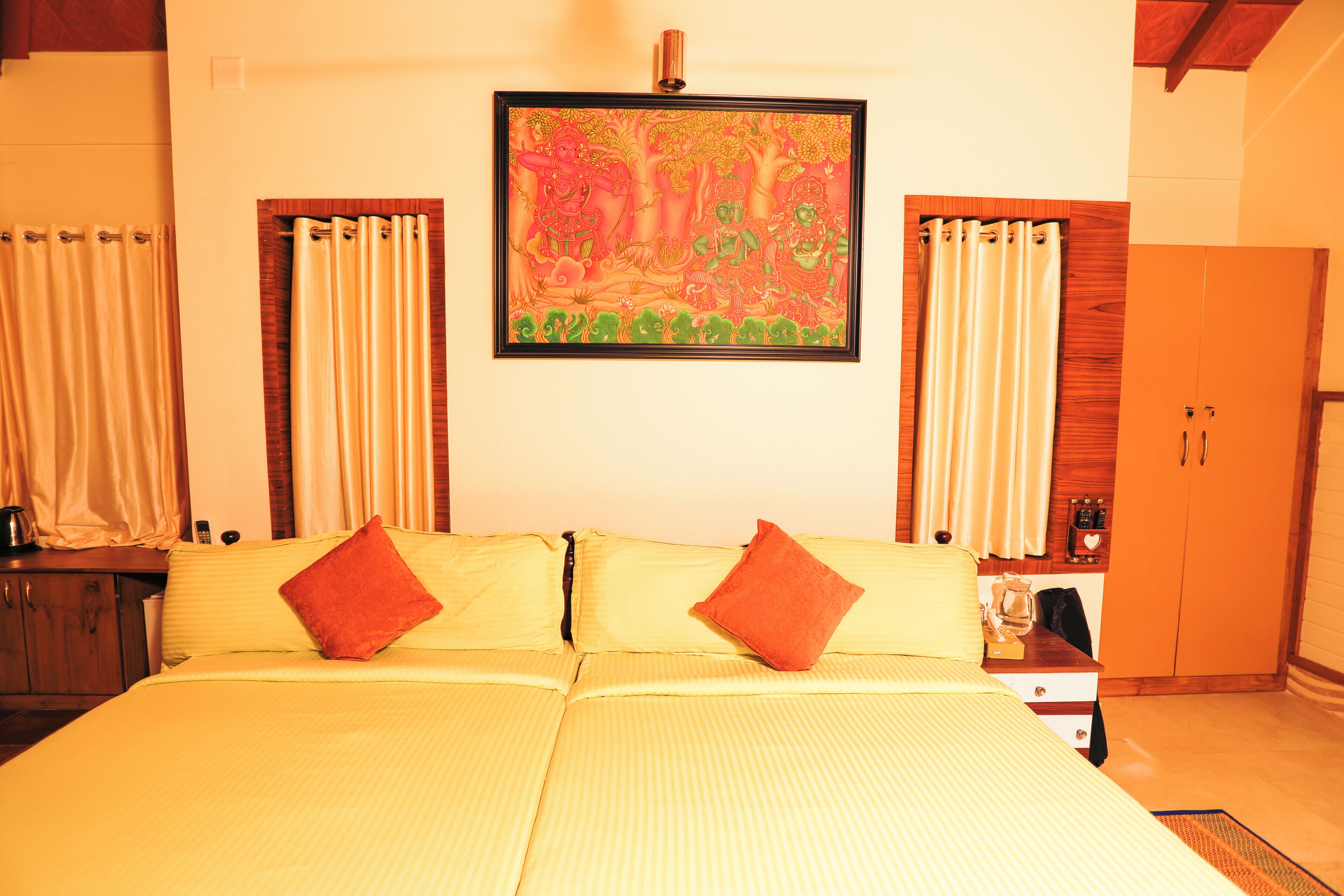 Familien-Doppelzimmer, Balkon, Gartenblick