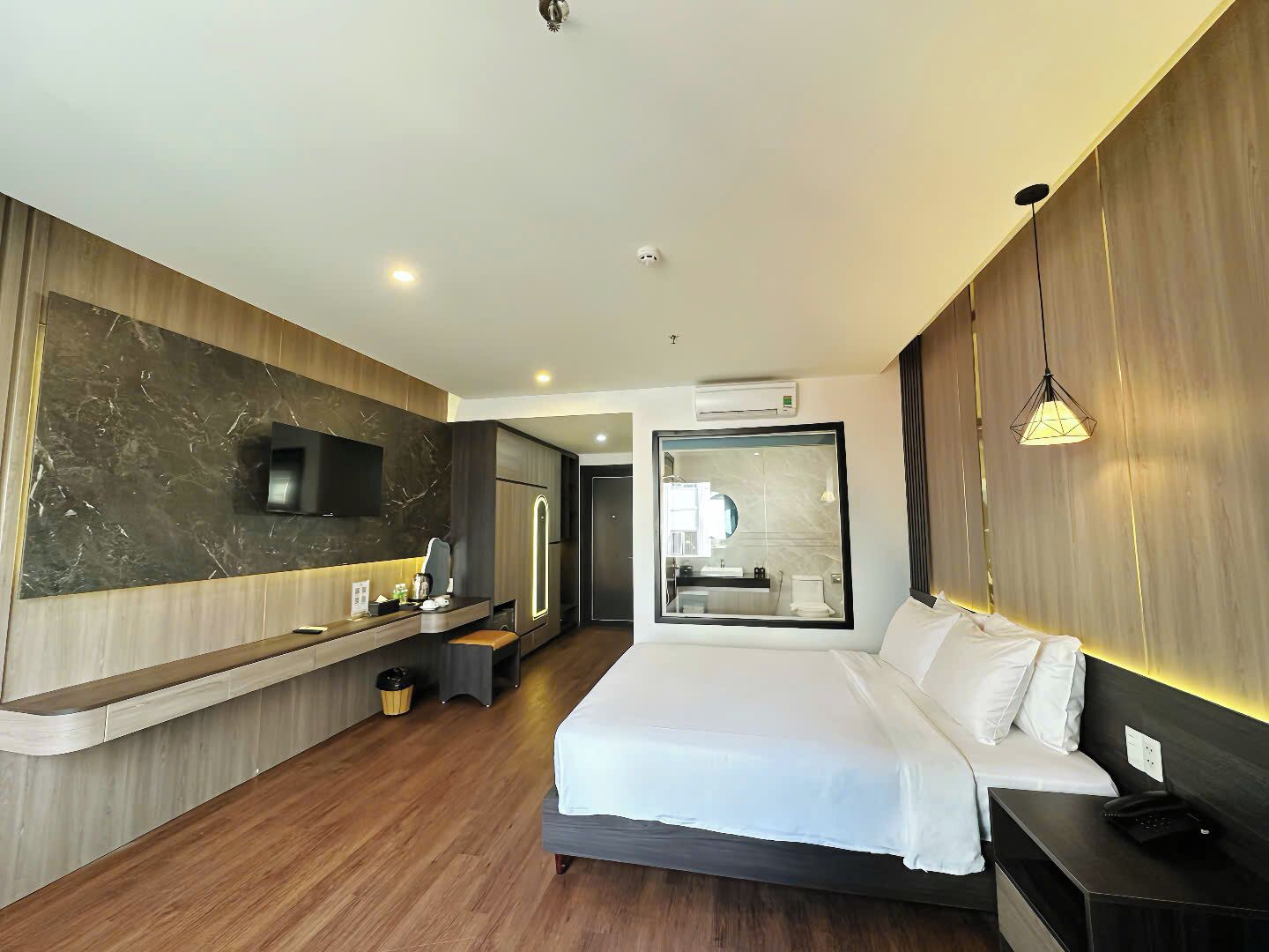 Premium bedding, down comforters, memory foam beds, minibar