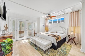 3 soverom, skrivebord, strykejern/-brett og internettilgang