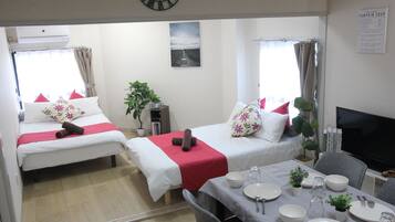 1 多间卧室、床单