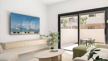 Apartment, Blick auf den Innenhof | Wohnbereich