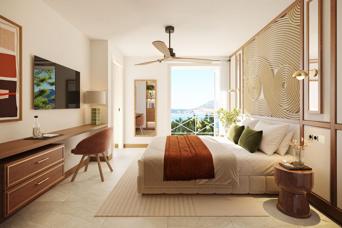Deluxe Suite, Sea View (Villas) | Premium bedding, minibar, in-room safe, blackout drapes