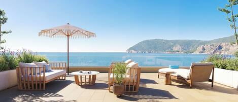 Junior Suite, Terrace, Sea View | View from room