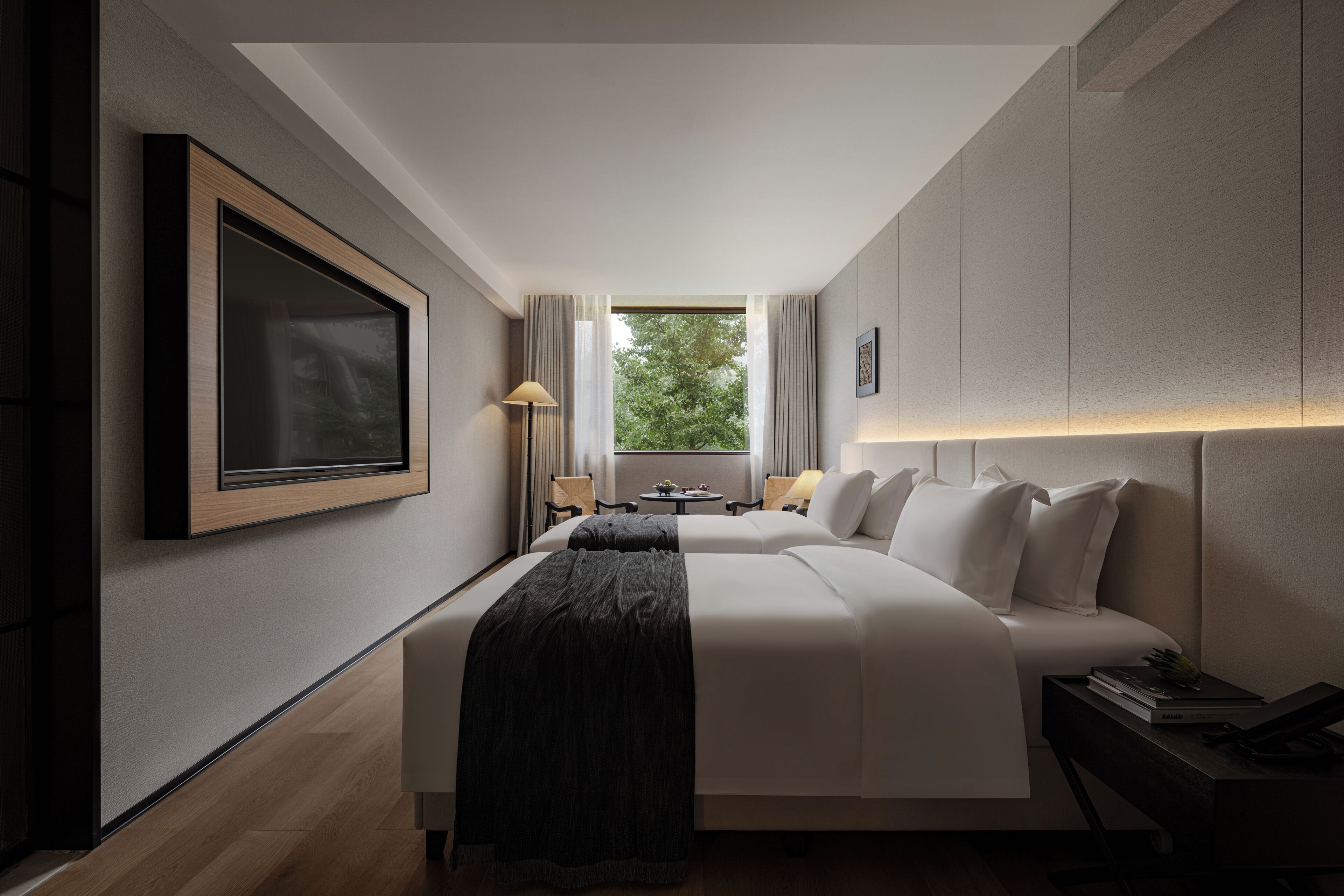 Quarto duplo clássico, vista para a colina | Cortinas blackout, quartos à prova de som, Wi-Fi de cortesia