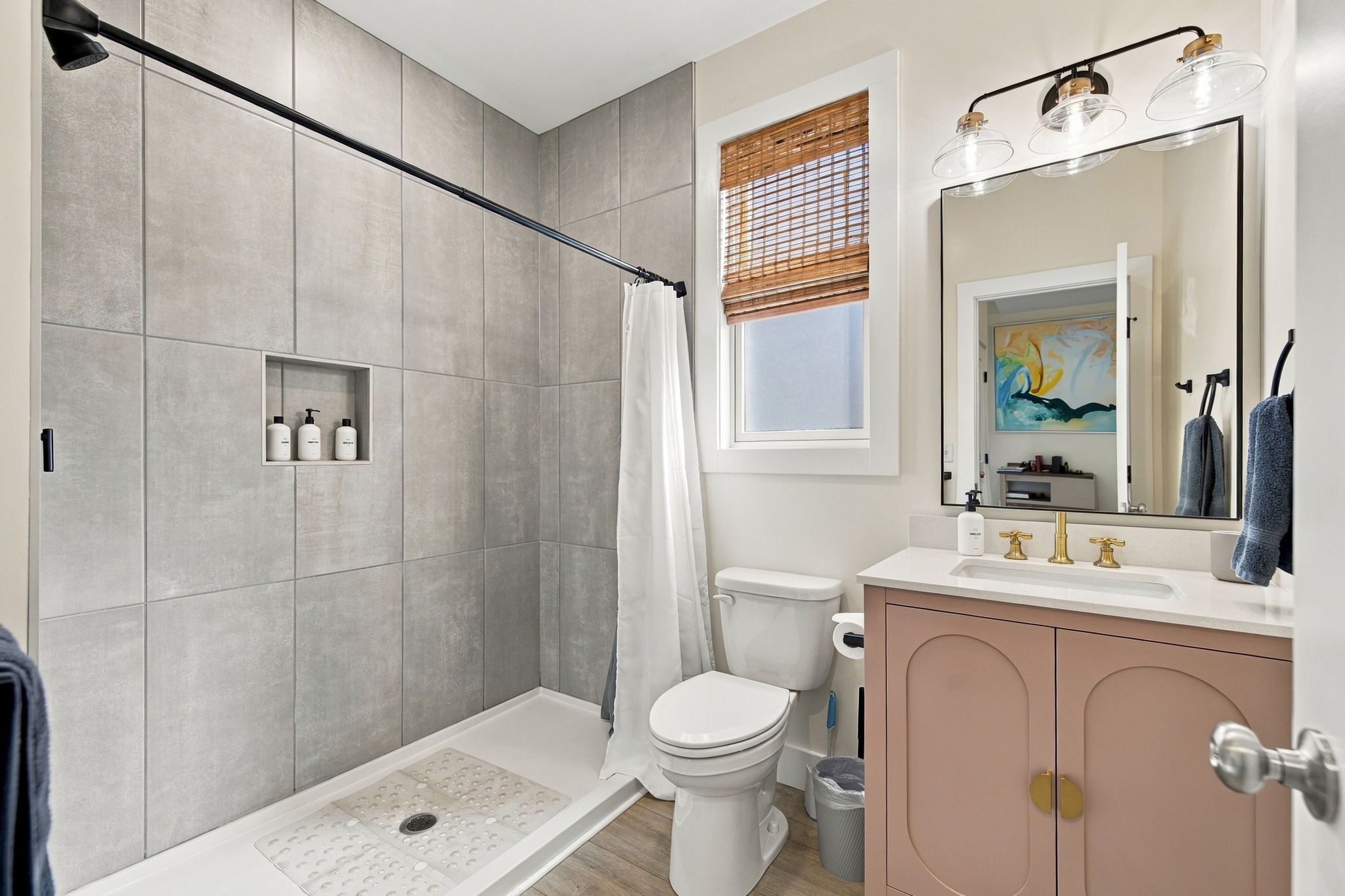 Bathroom #2: full bathroom with shower on main floor