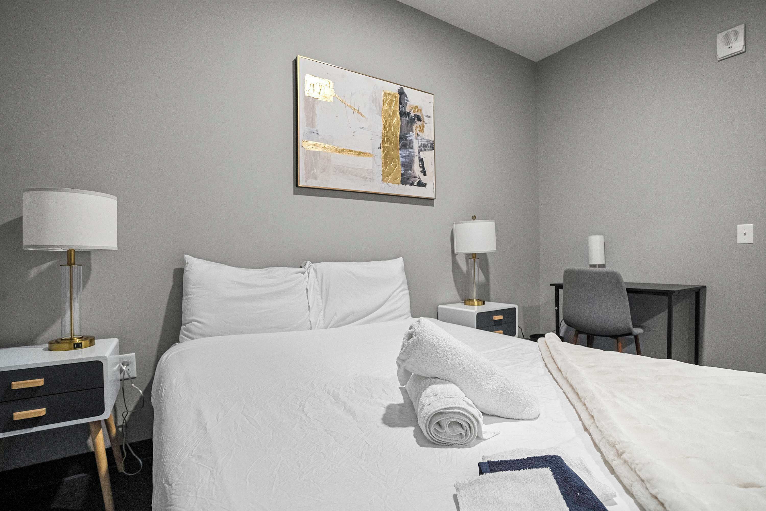 1 habitación, tabla de planchar con plancha, wifi y ropa de cama 