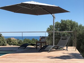 Property grounds - Top of Villa spacious sea view 10 min from beach, 5 min from village center (Sari-Solenzara)