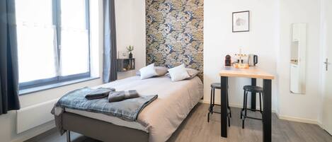 1 soverom, strykejern/-brett, wi-fi (inkludert) og sengetøy