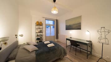 2 habitaciones, tabla de planchar con plancha y wifi gratis