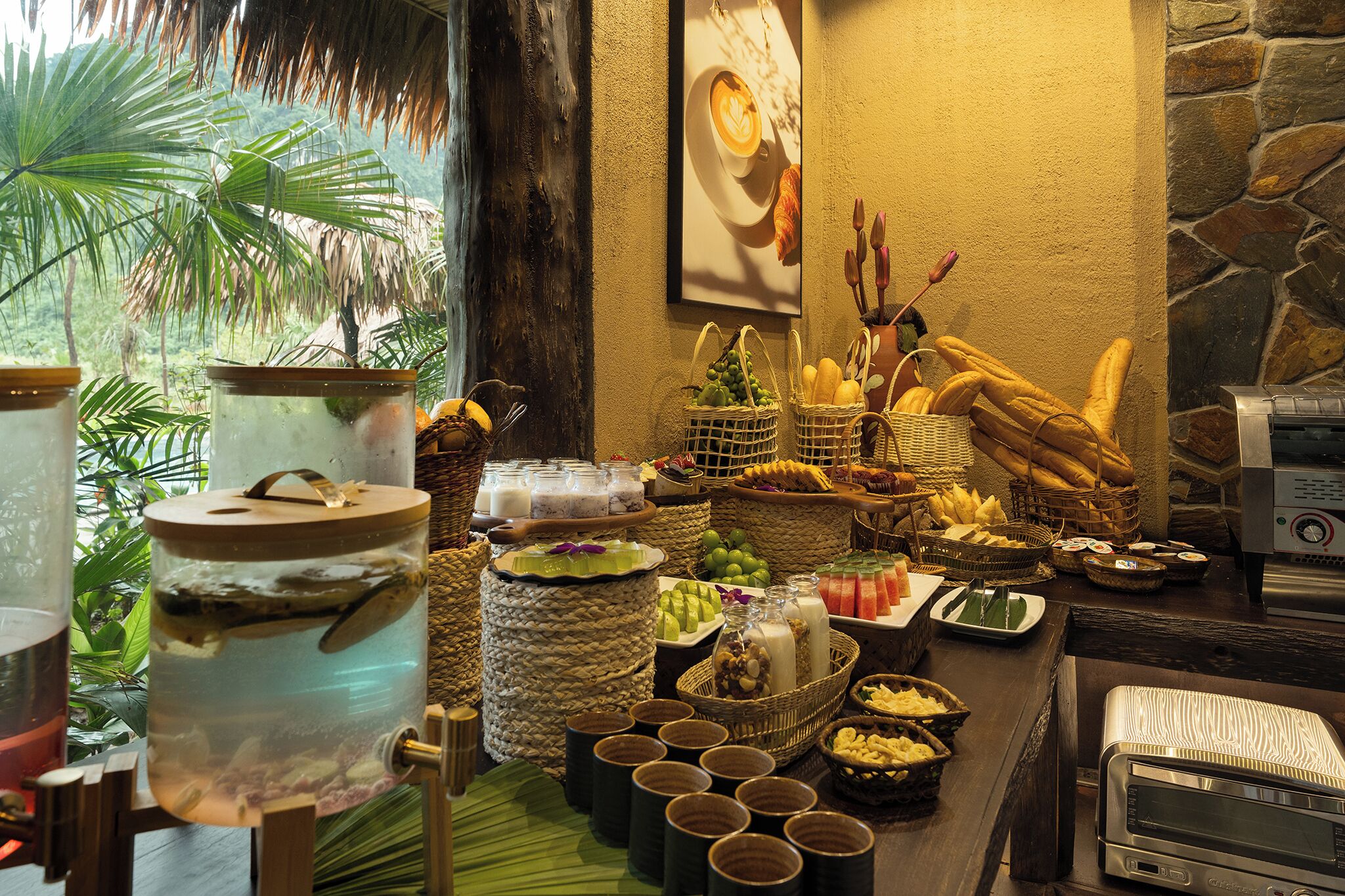 Free daily buffet breakfast