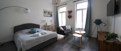 1 Schlafzimmer, Bügeleisen/Bügelbrett, kostenloses WLAN, Bettwäsche