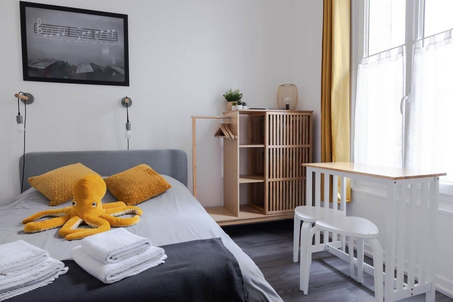 1 Schlafzimmer, Bügeleisen/Bügelbrett, kostenloses WLAN, Bettwäsche