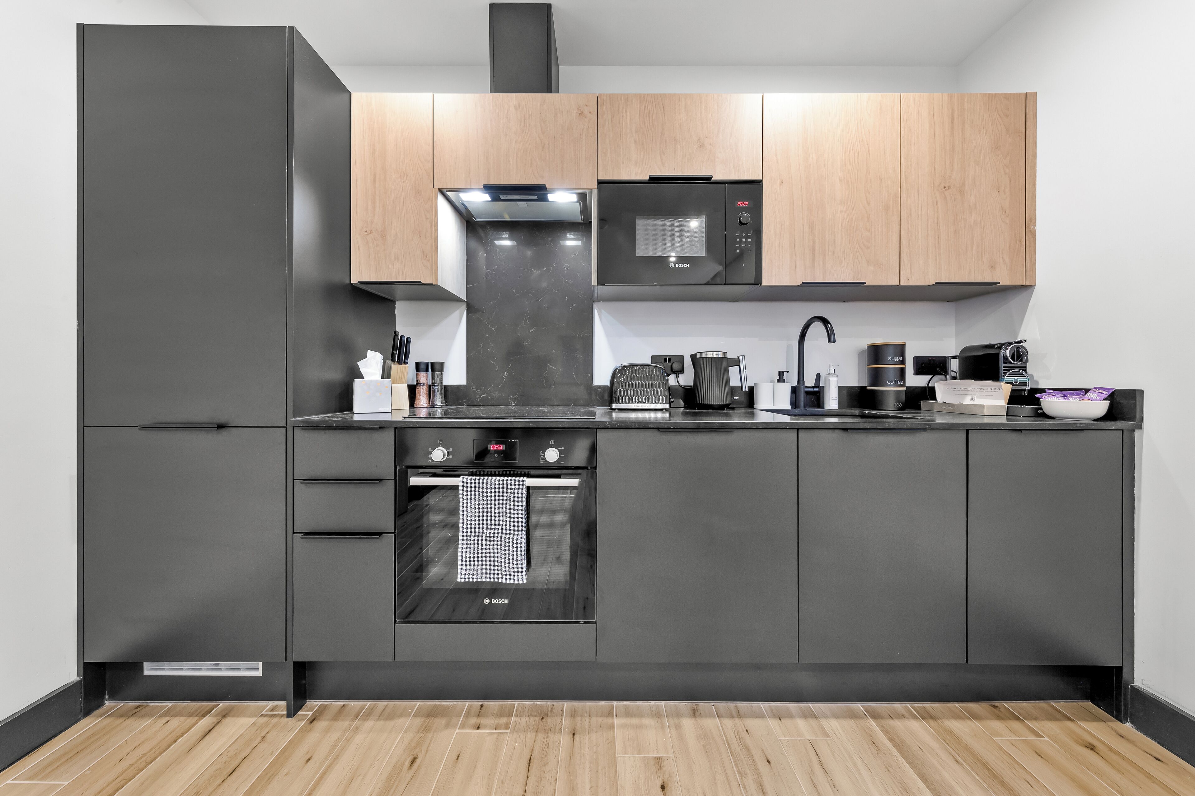 Microwave, oven, dishwasher