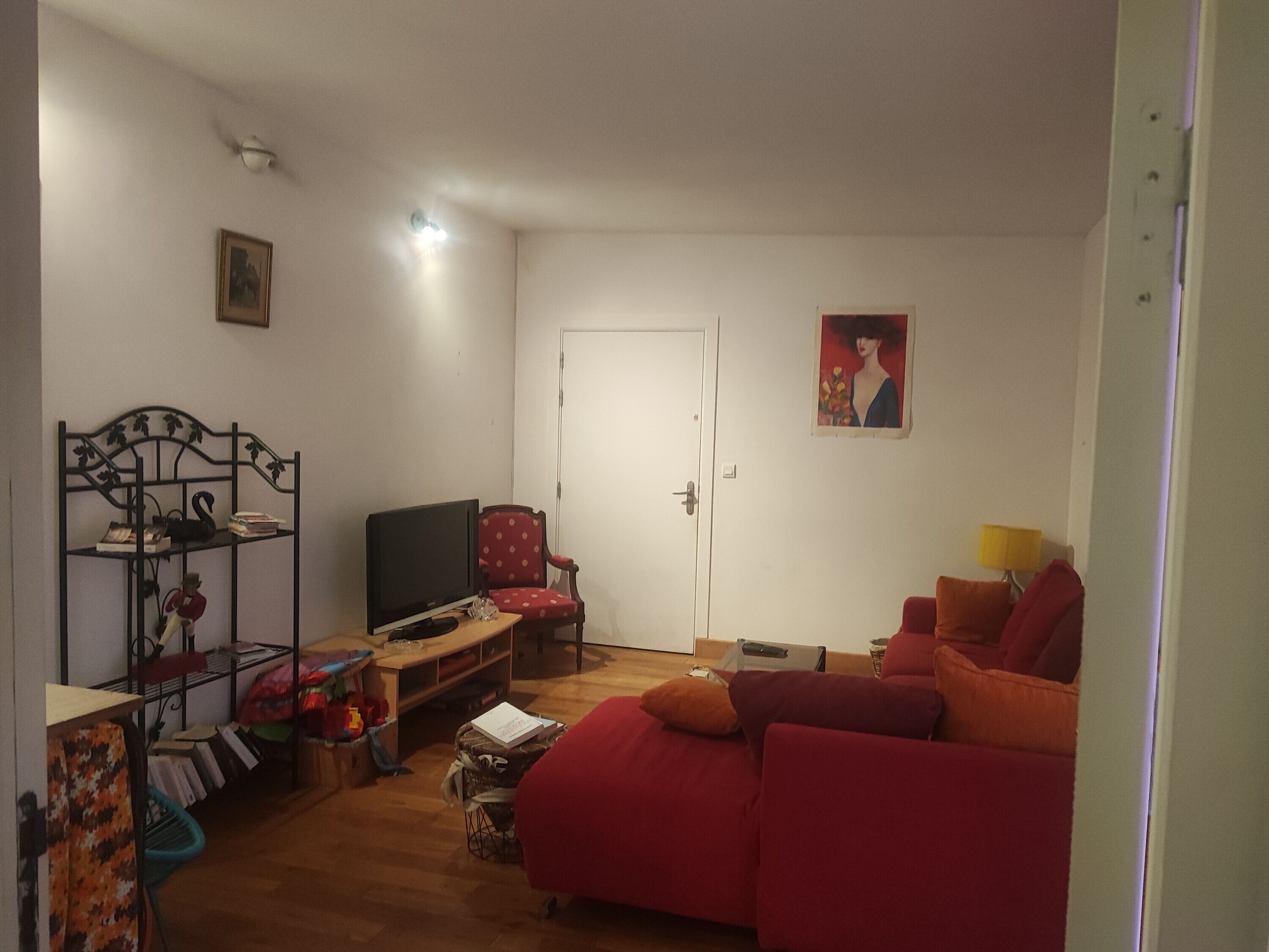 TV, mesa de pingue-pongue